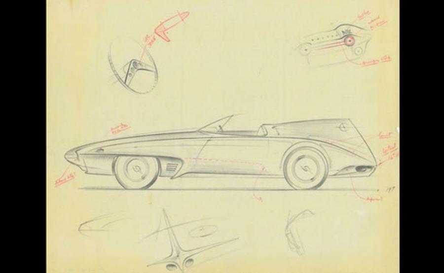  Plymouth XNR Concept 1960 года  (фото 26 из 42)